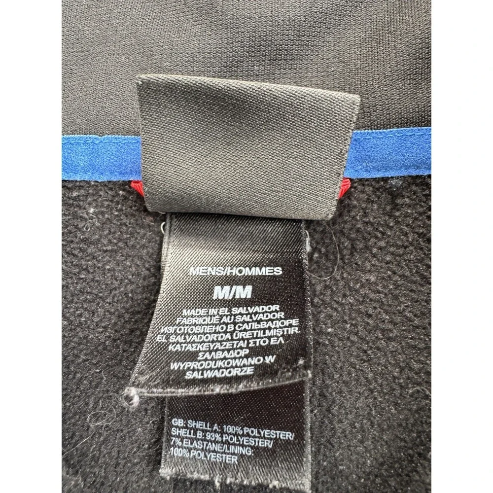 The North Face Mens Medium 1/4 Zip Sweater Pullover Black Active Hiking Fleece